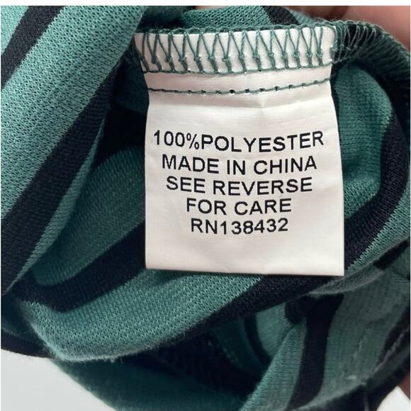 ModCloth Fervour Women Striped Dress Sz. Lrg Green EUC Retro Pinup Girl - Picture 5 of 7